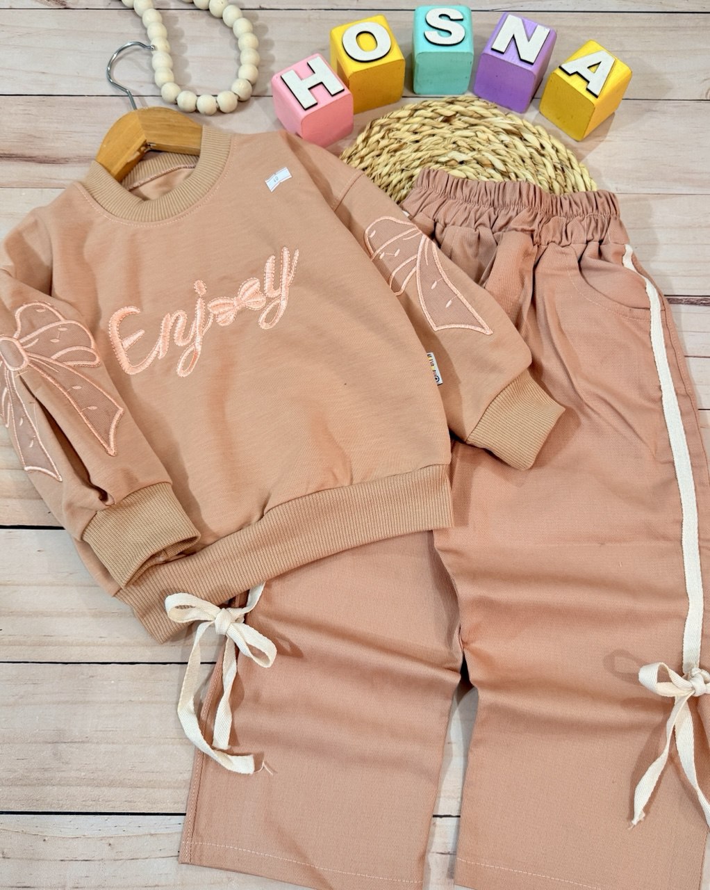 عکس محصول بلوز شلوار کتان آستین گلدوزی - شماره 2