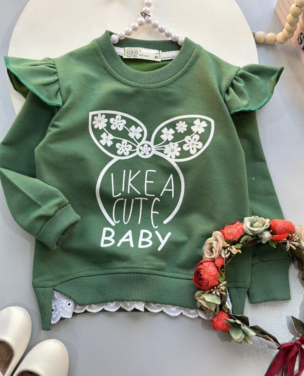 عکس محصول تک بلوز دخترانه پایین گیپور - شماره 1