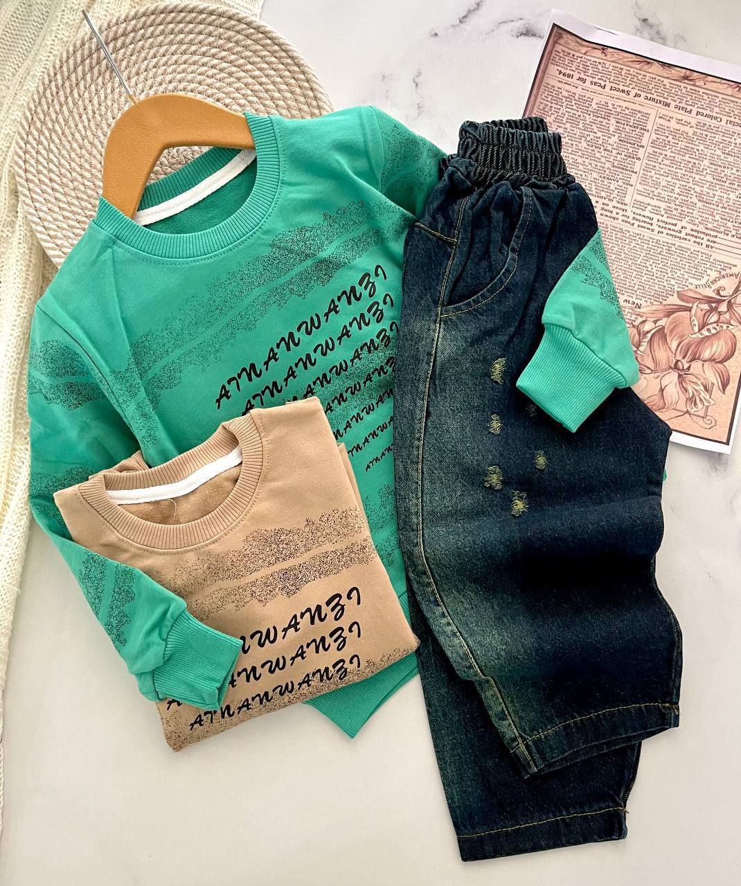 عکس محصول ست بلوز + شلوار لی لاتین - شماره 4