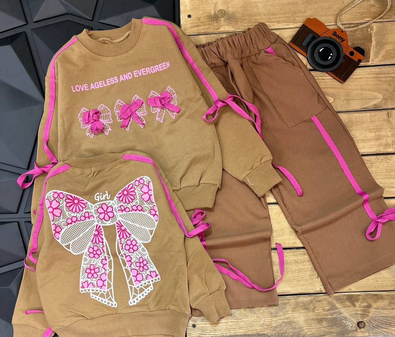 عکس محصول ست پشت و رو پاپیون  GIRL - شماره 2