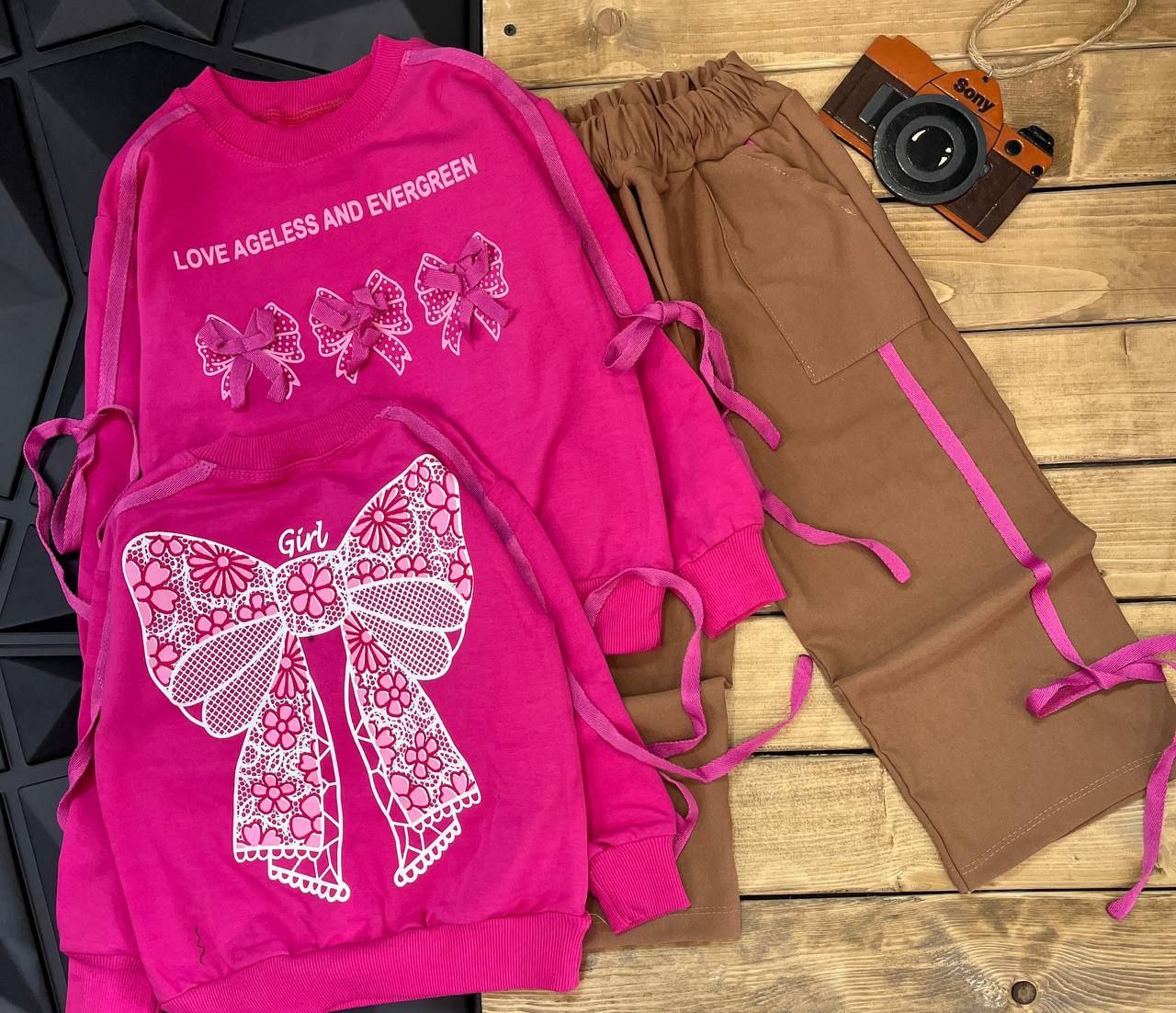 عکس محصول ست پشت و رو پاپیون  GIRL - شماره 3