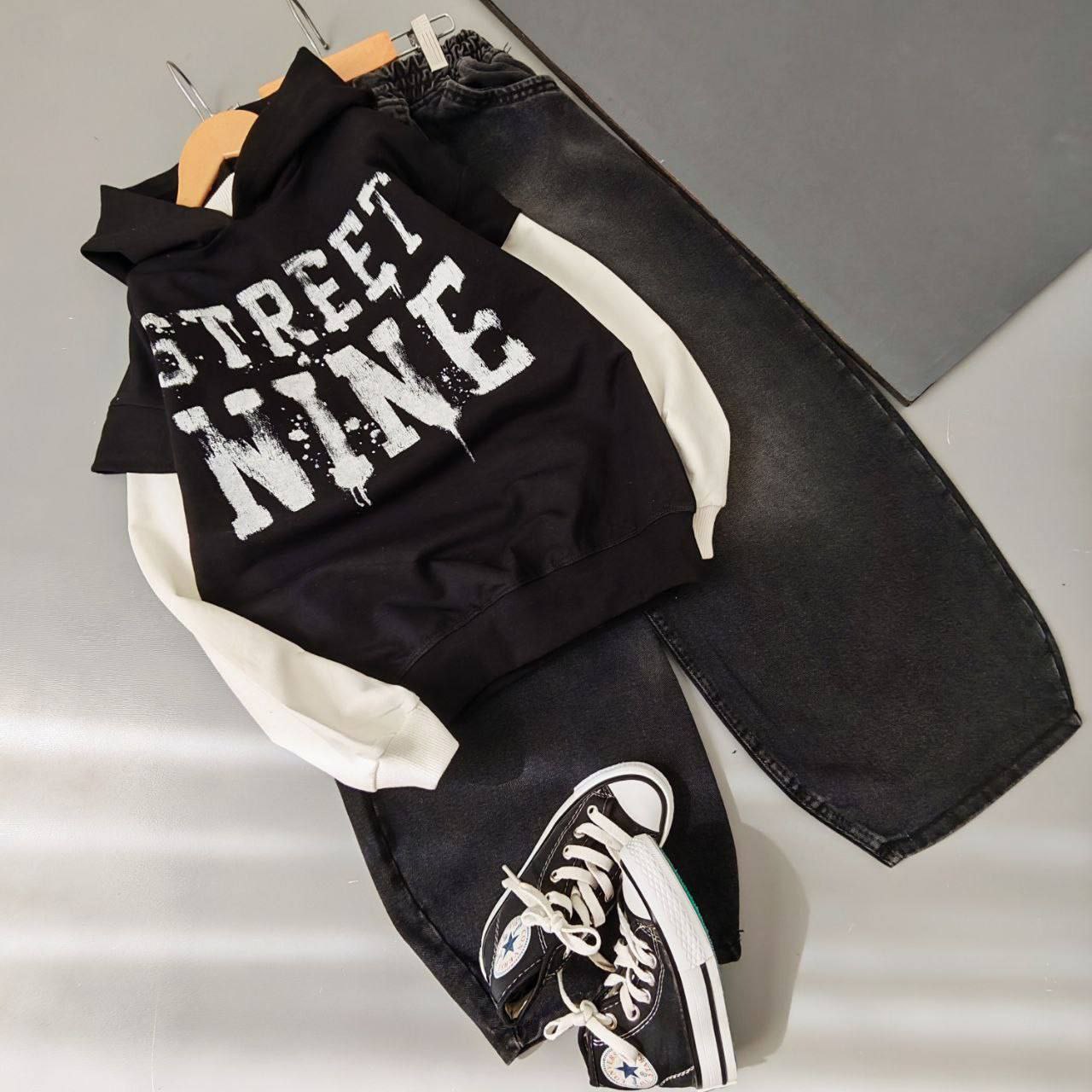 عکس محصول سه تیکه (وست+دورس+شلوار جین) - شماره 5