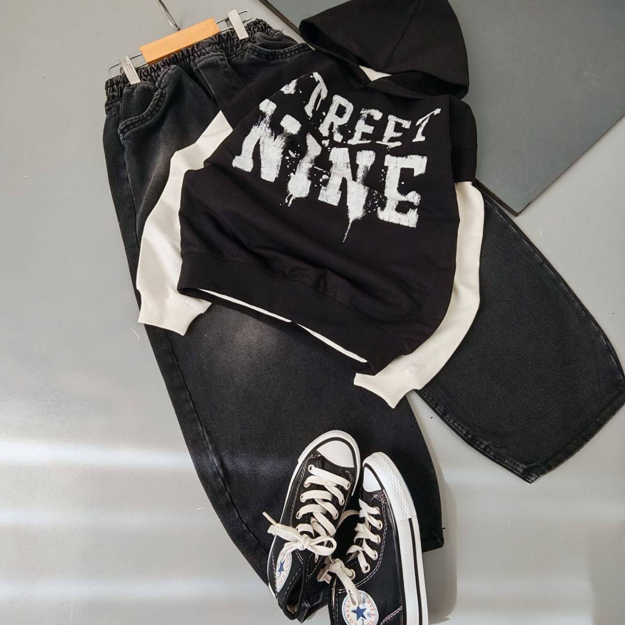 عکس محصول سه تیکه (وست+دورس+شلوار جین) - شماره 1