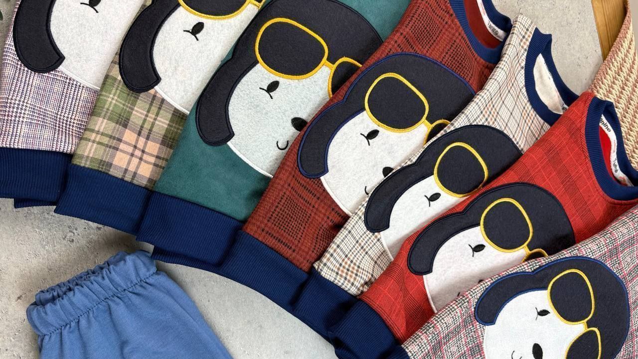 عکس محصول ست بلوز شلوار خرس عینکی برجسته - شماره 4