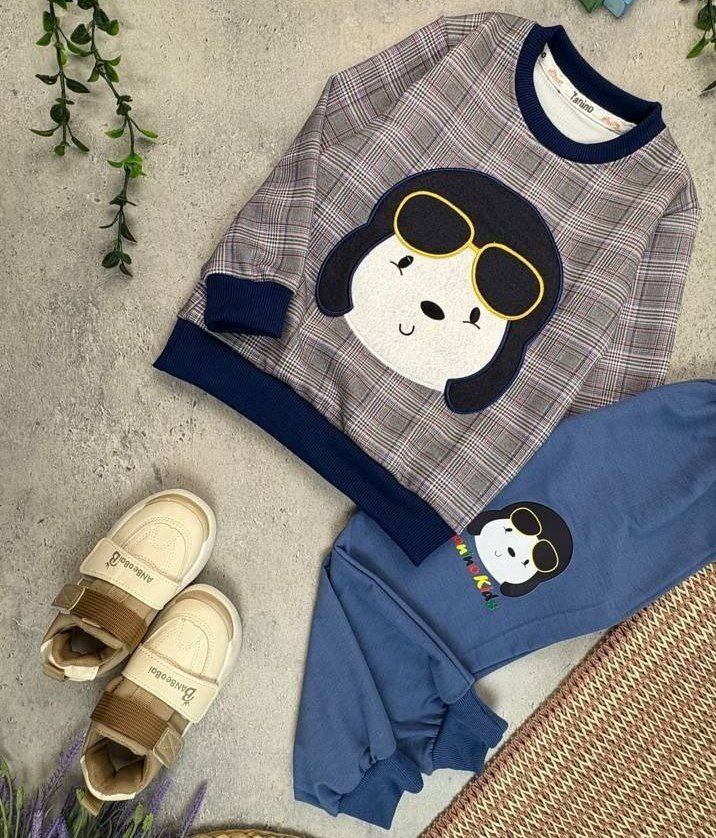 عکس محصول ست بلوز شلوار خرس عینکی برجسته - شماره 3