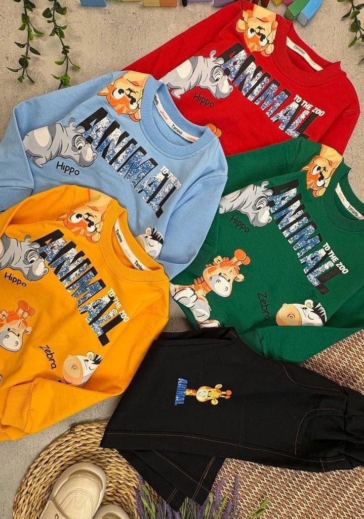 عکس محصول ست animal با شلوار کتان - شماره 1