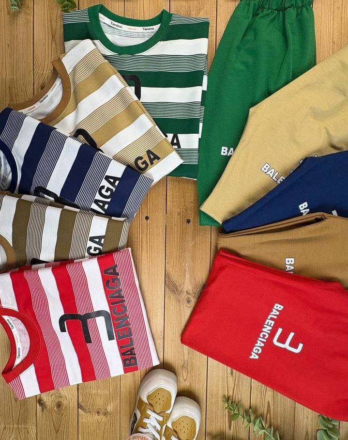 عکس محصول بلوز شلوار راه راه سایز بزرگ - شماره 1