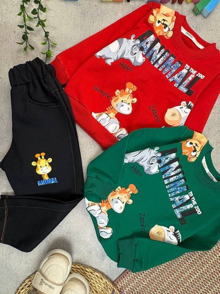 عکس محصول ست animal با شلوار کتان - شماره 3