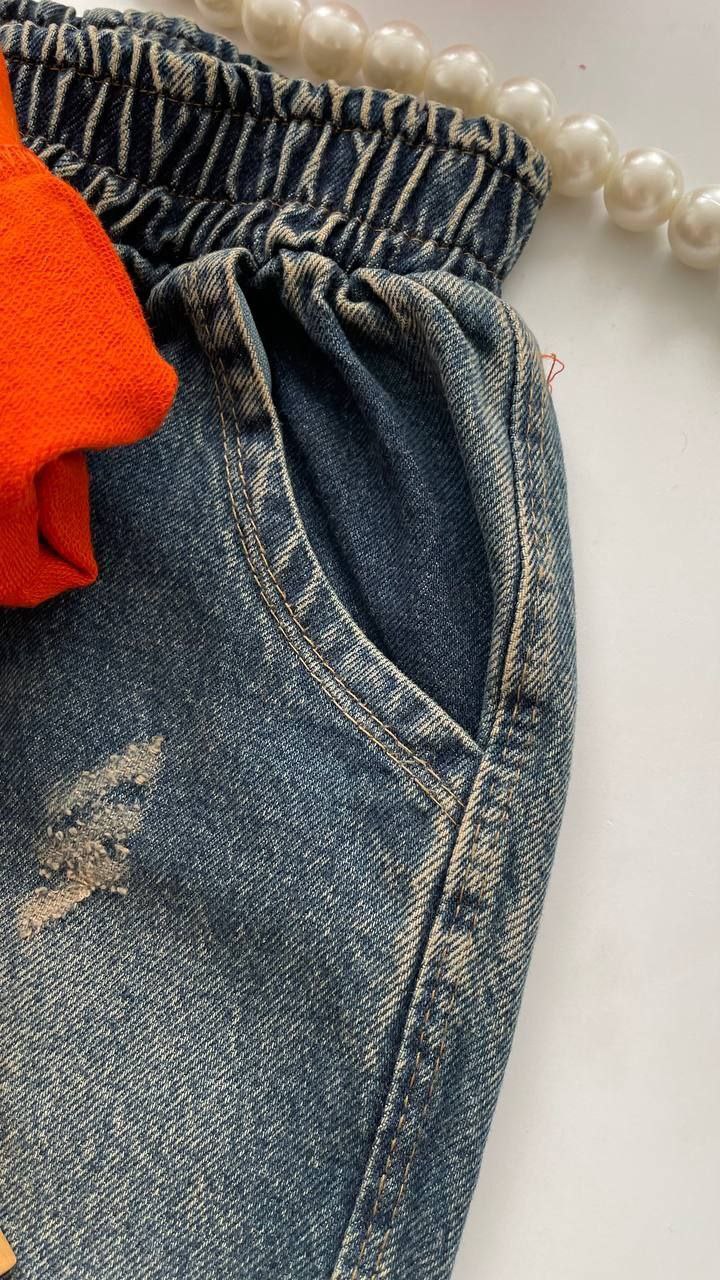 عکس محصول ست بلوز با شلوار جین جناب تدی - شماره 4