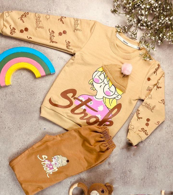 عکس محصول ست بلوز شلوار دختر کلاه برجسته - شماره 2