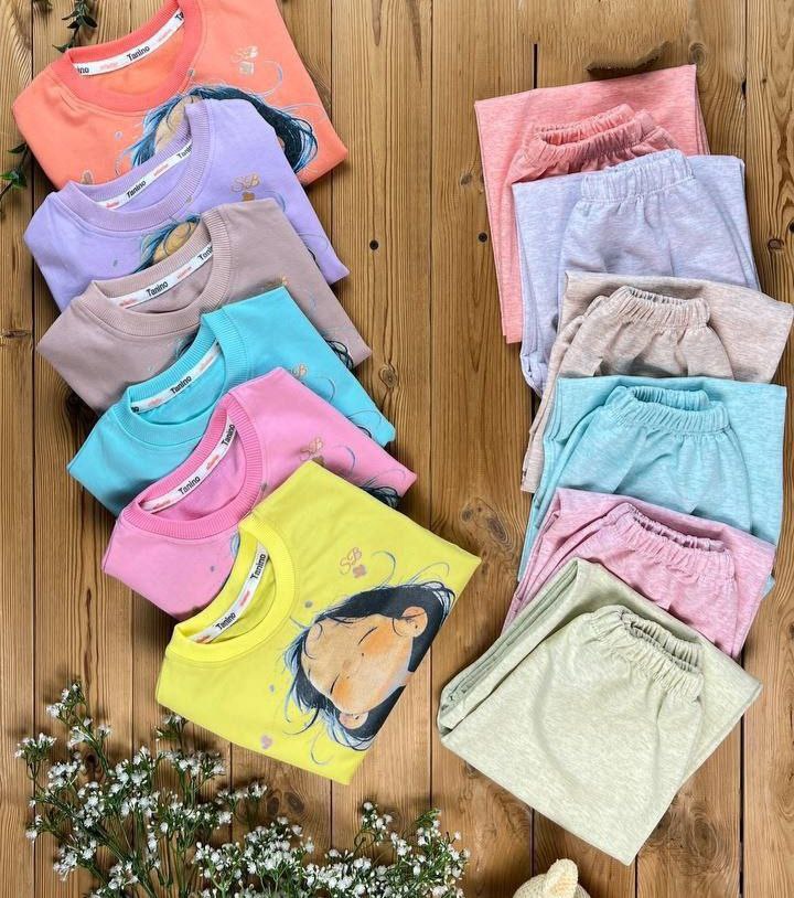 عکس محصول ست کراپ  شلوار دختر و گربه - شماره 3