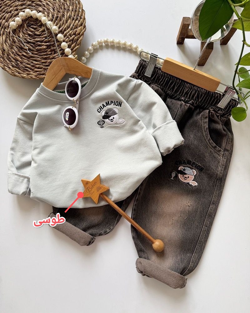 عکس محصول ست با شلوار لی champoin - شماره 4