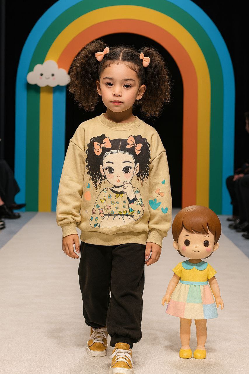 عکس محصول ست دختر مو فرفری - شماره 1