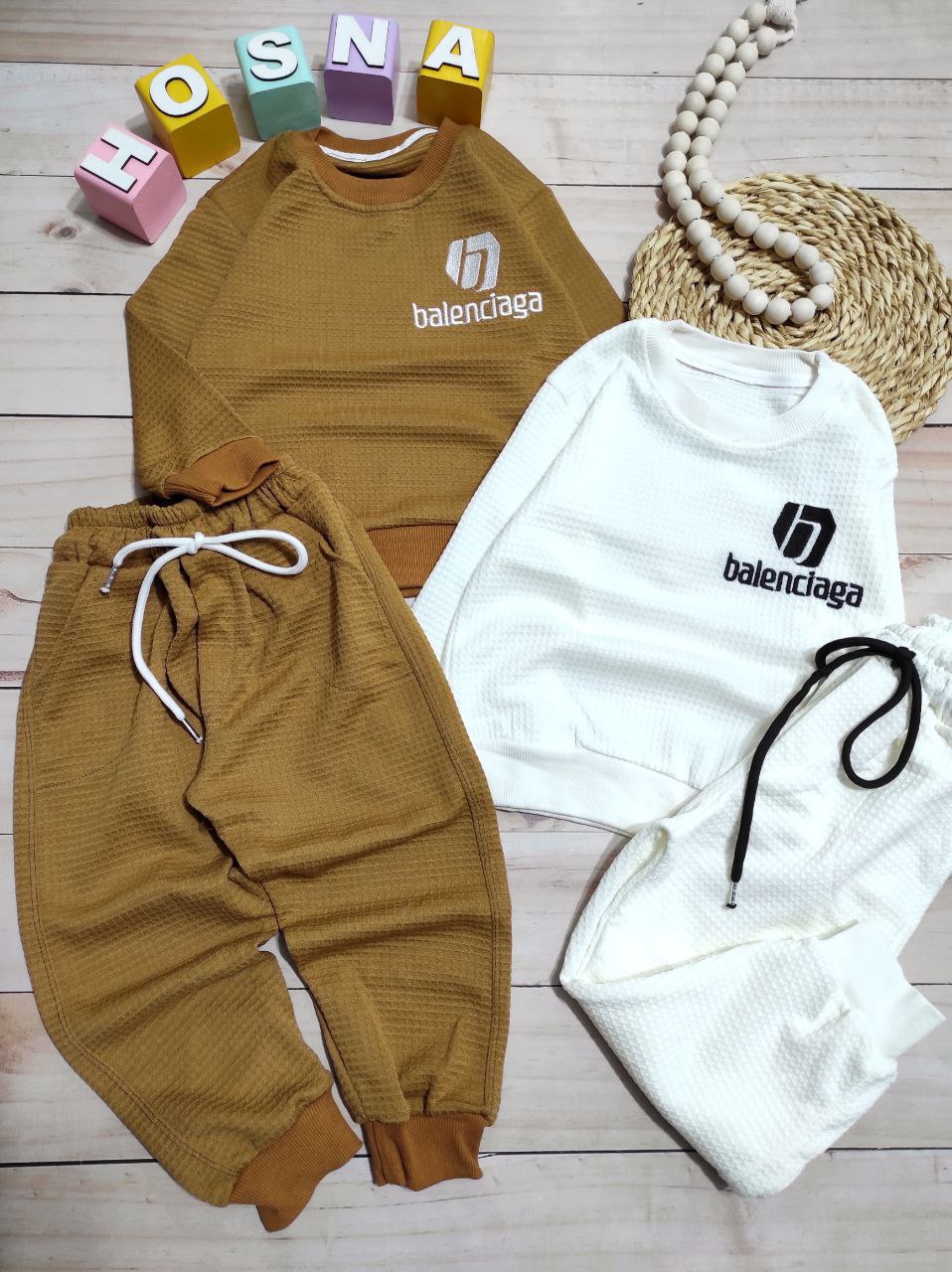 عکس محصول ست بلوز شلوار بالنسیاگا بیسکویتی - شماره 2