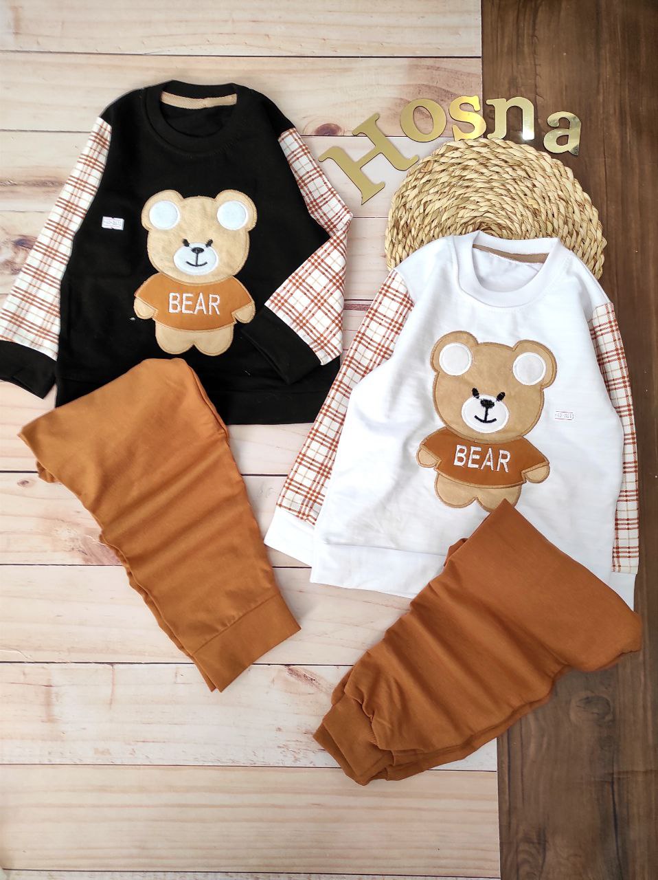عکس محصول ست تدی BEARاستین چهارخونه - شماره 1