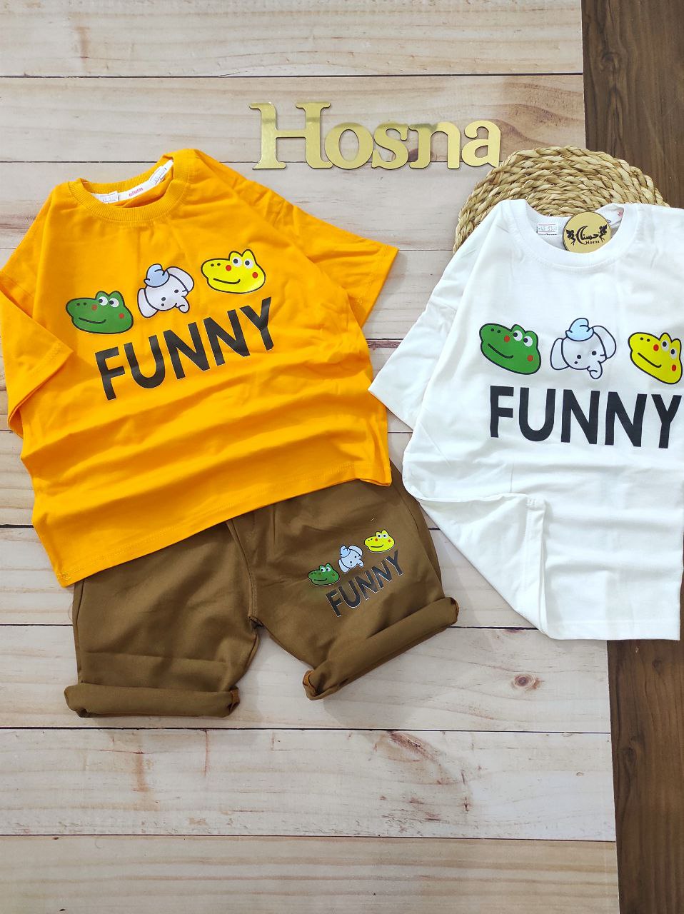 عکس محصول تیشرت شلوارک  کتان funy - شماره 4