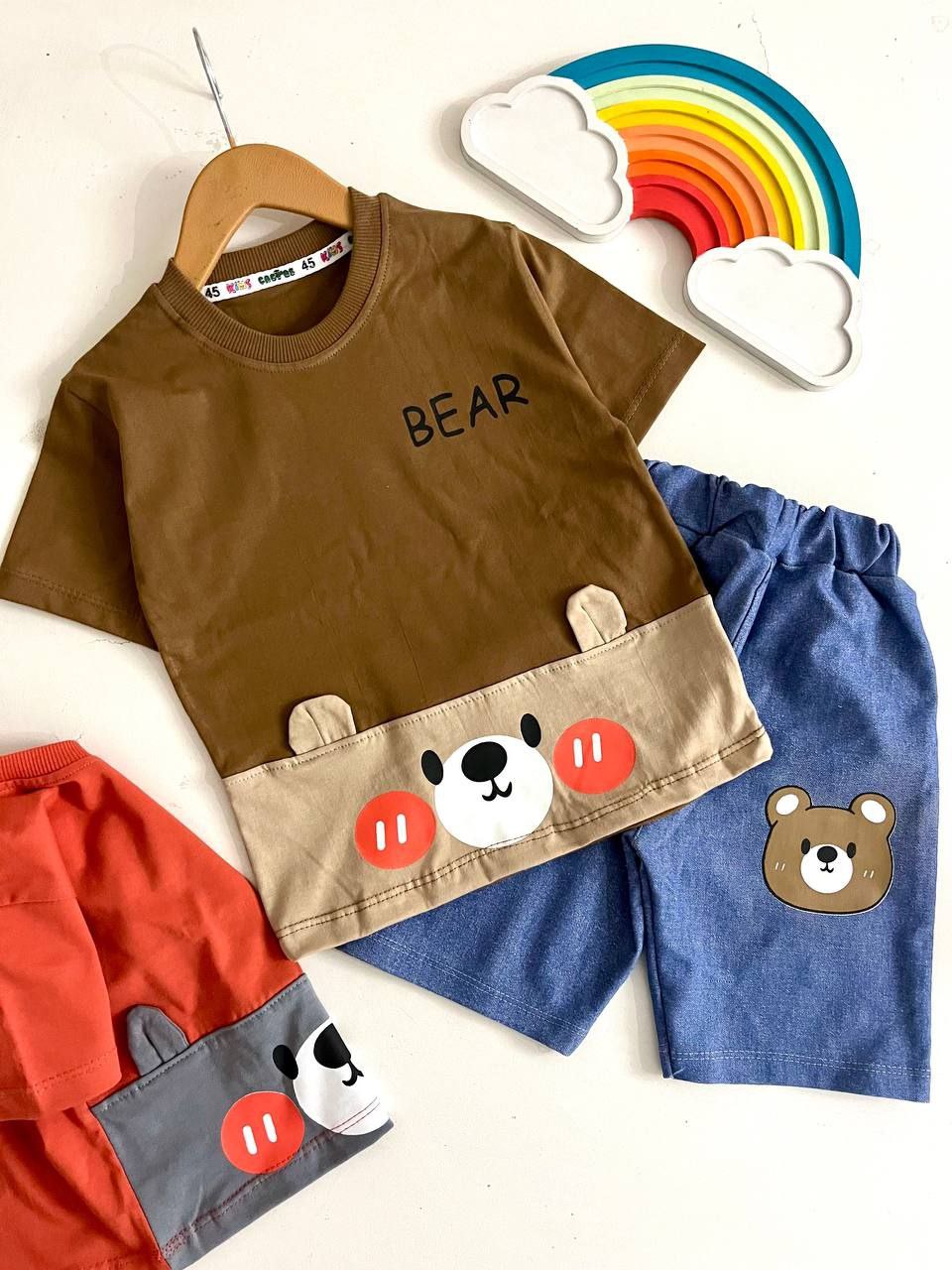 عکس محصول ست bear با شلوارک لی - شماره 1
