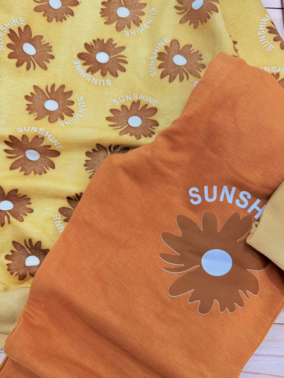 عکس محصول ست بلوز شلوار  بابونه قهوای - شماره 3