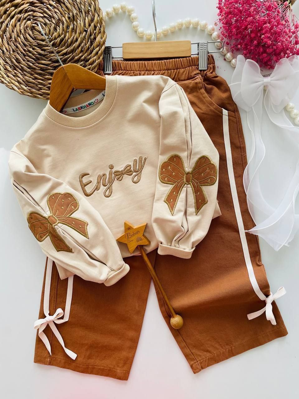 عکس محصول ست بلوز با شلوار کتان لذتبخش - شماره 1