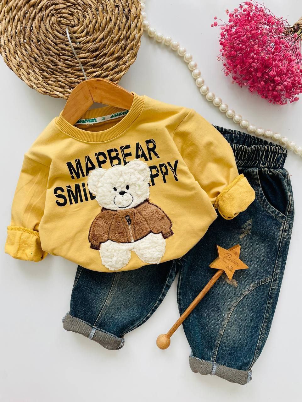 عکس محصول ست بلوز با شلوار جین جناب تدی - شماره 5