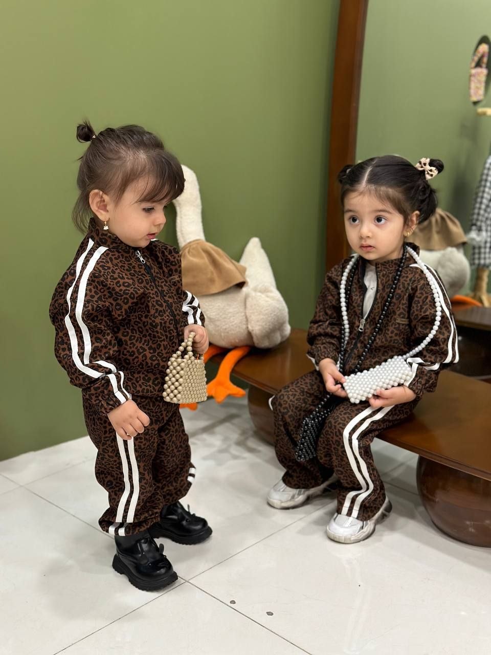 عکس محصول سویشرت شلوار پلنگی جدید - شماره 5