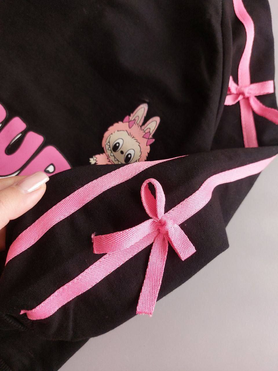 عکس محصول ست بلوز شلوار لبوبوی مشکی جدید - شماره 4