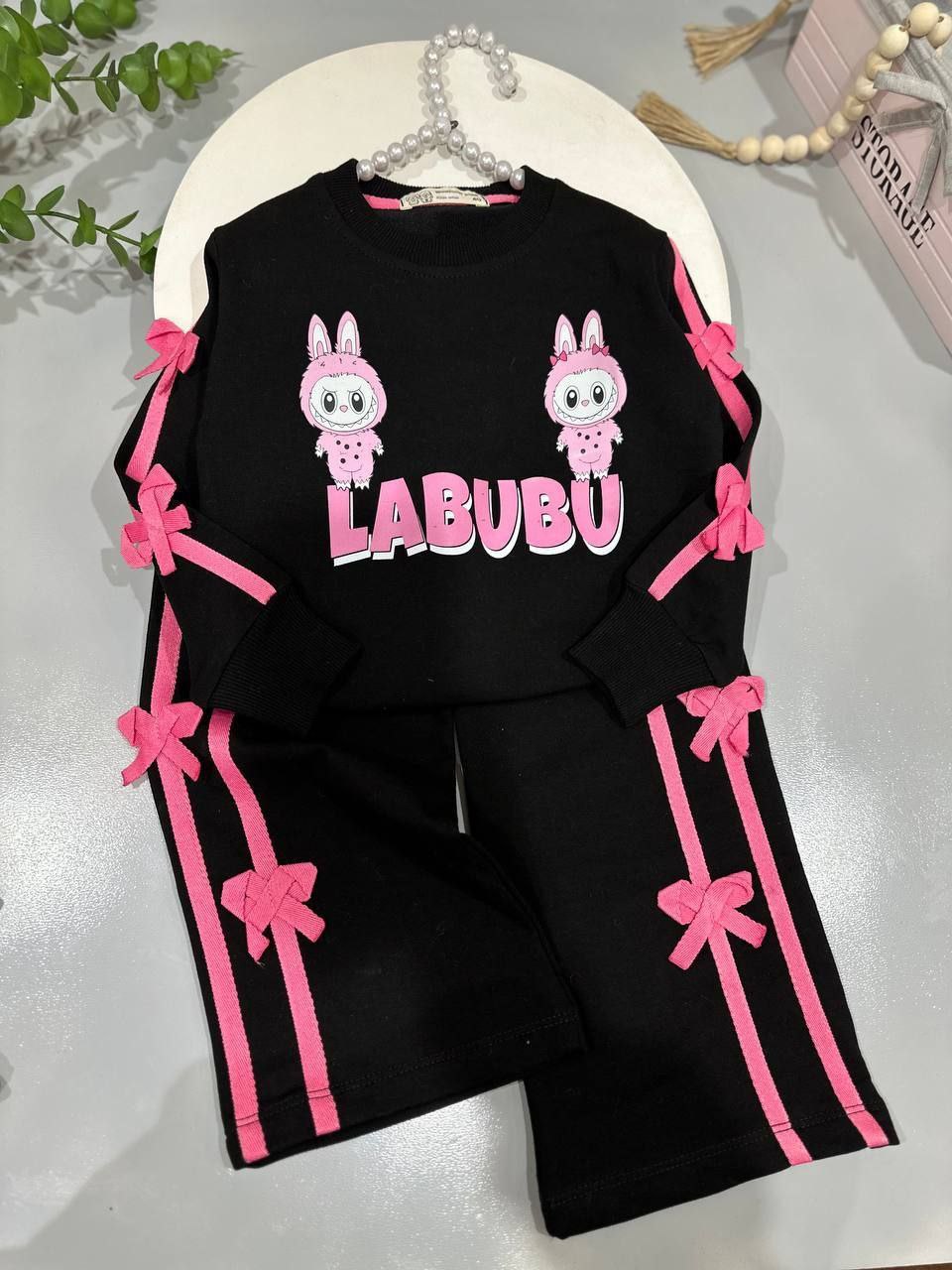 عکس محصول ست بلوز شلوار لبوبوی مشکی جدید - شماره 1