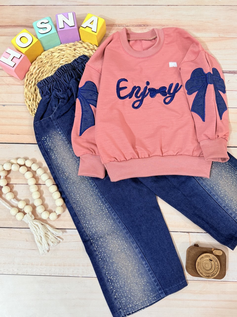 عکس محصول ست بلوز آستین پاپیون با شلوار شافل - شماره 1