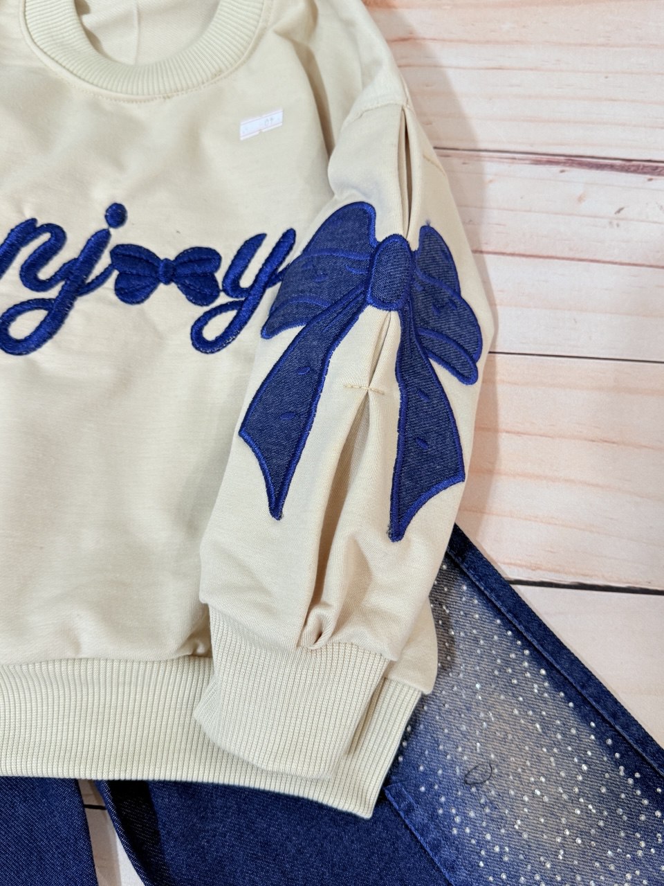 عکس محصول ست بلوز آستین پاپیون با شلوار شافل - شماره 8