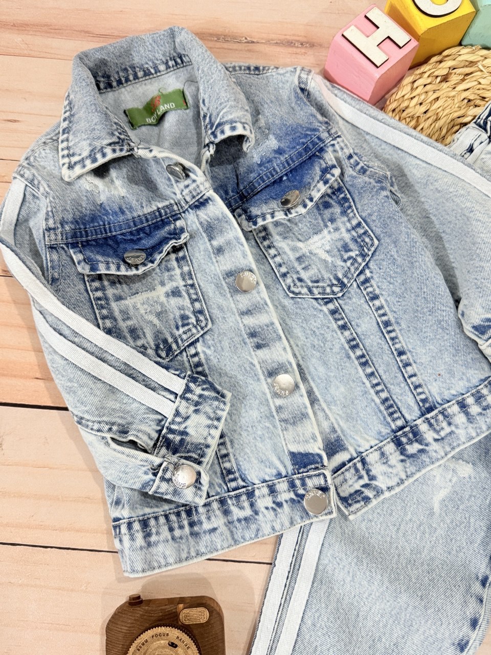 عکس محصول کت شلوار جین سه خط - شماره 5