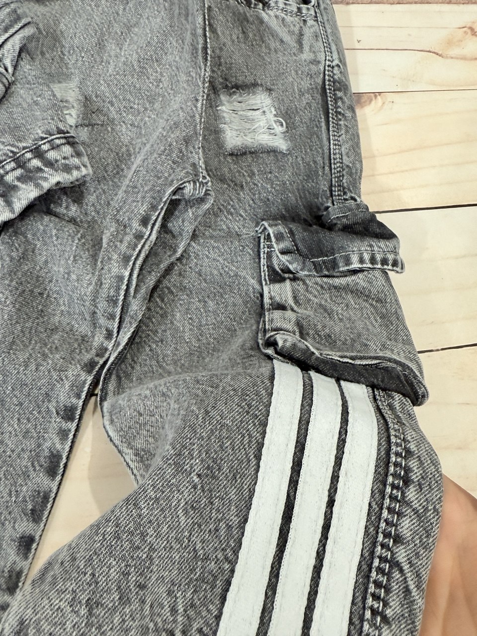 عکس محصول کت شلوار جین سه خط - شماره 3