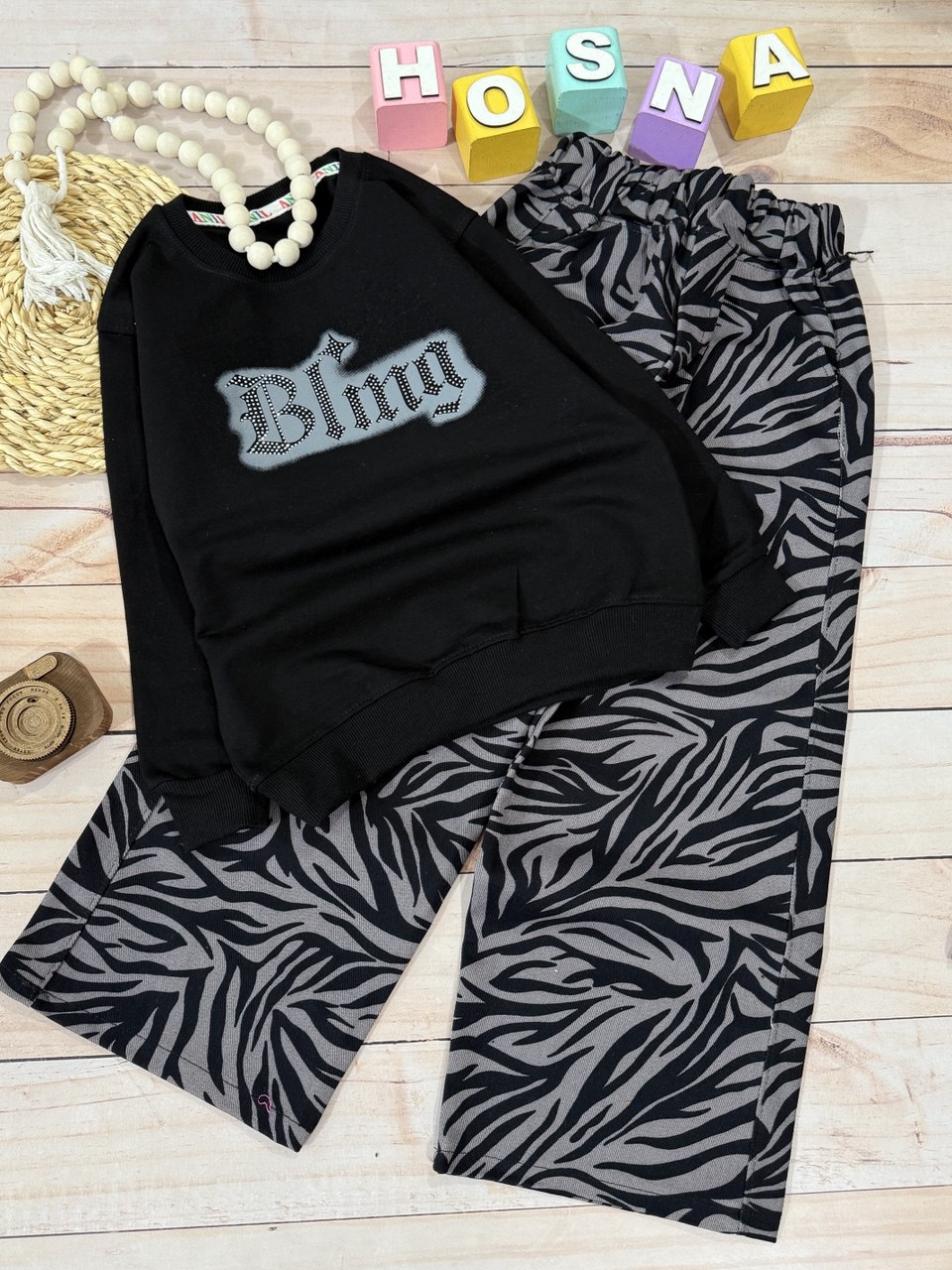 عکس محصول ست Bling با شلوار گورخری - شماره 2