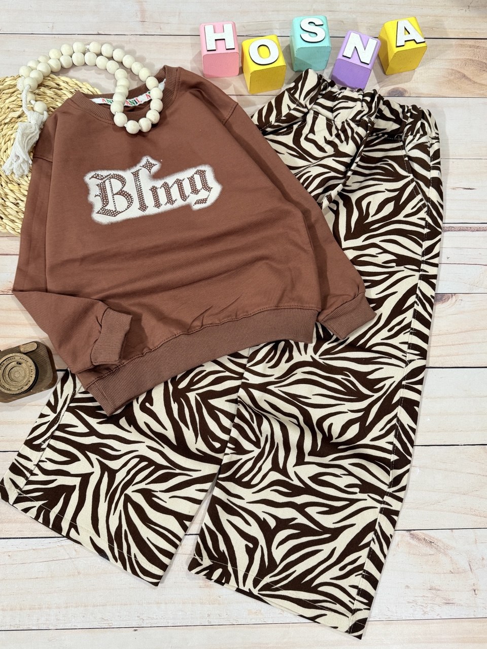 عکس محصول ست Bling با شلوار گورخری - شماره 1