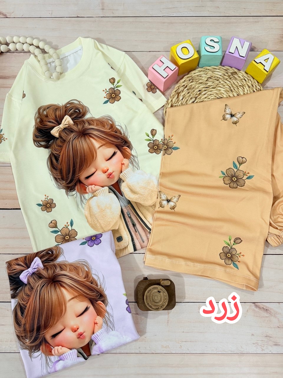 عکس محصول تیشرت شلوار بگ دختر گل - شماره 4