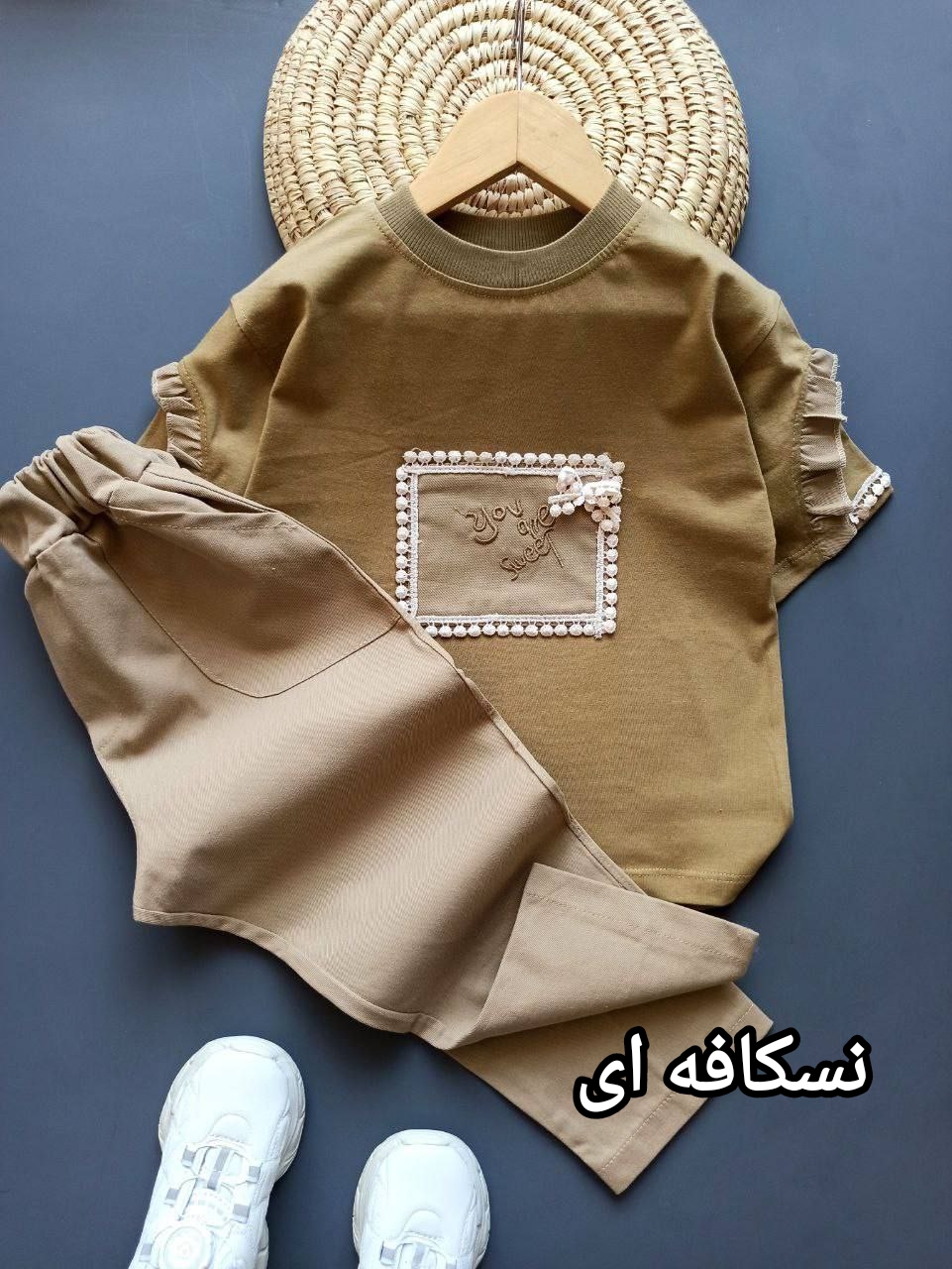عکس محصول ست گل مربع با شلوار کتان درجه یک - شماره 4