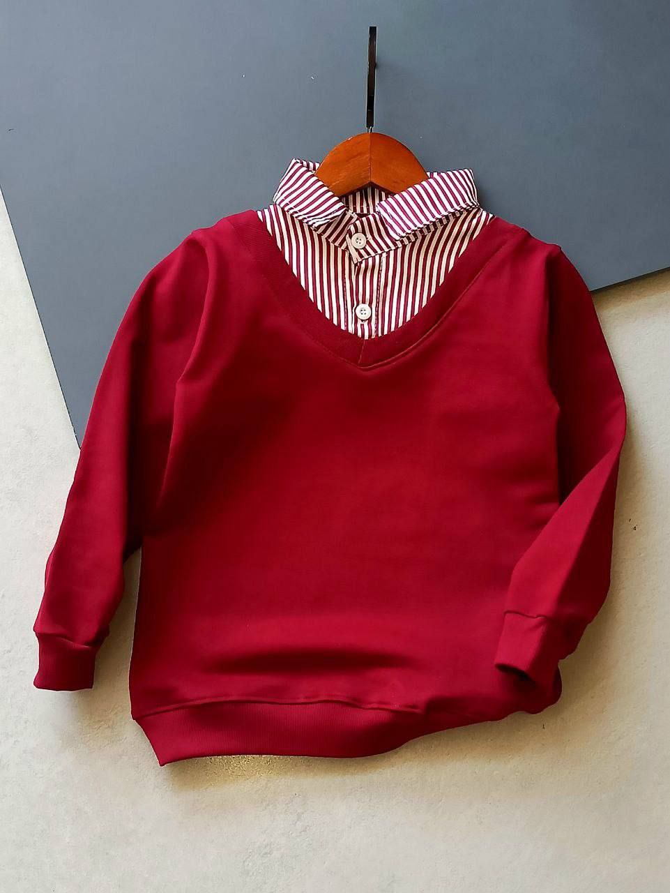 عکس محصول تک بلوز یقه مردانه راه راه - شماره 5