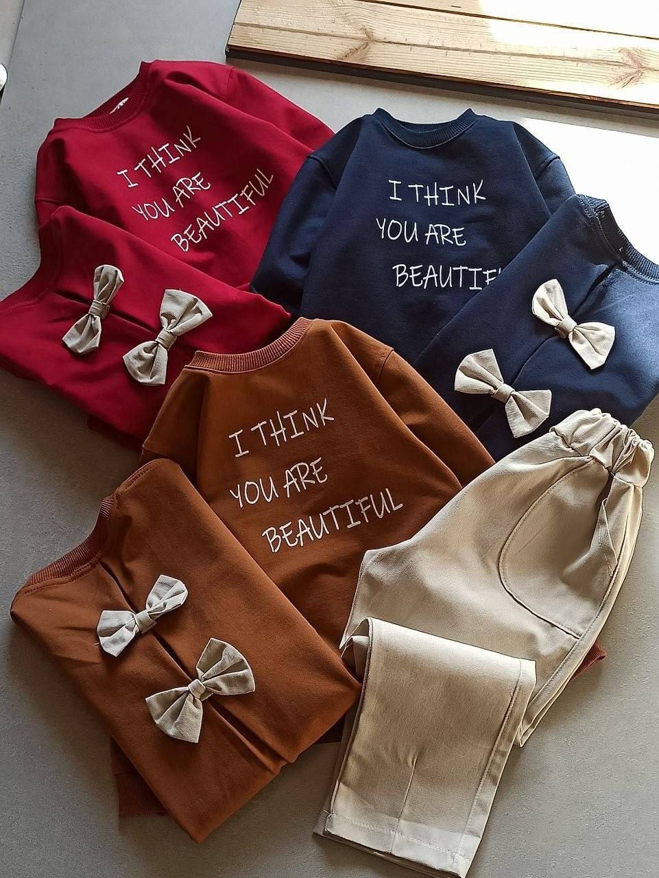 عکس محصول ست beautiful با شلوار کتان - شماره 1