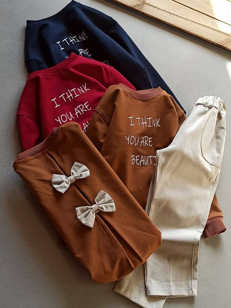 عکس محصول ست beautiful با شلوار کتان - شماره 3