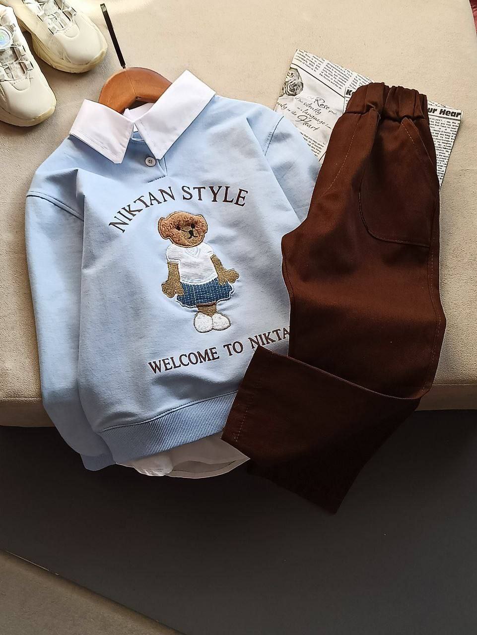 عکس محصول شومیز شلوار تدی - شماره 4