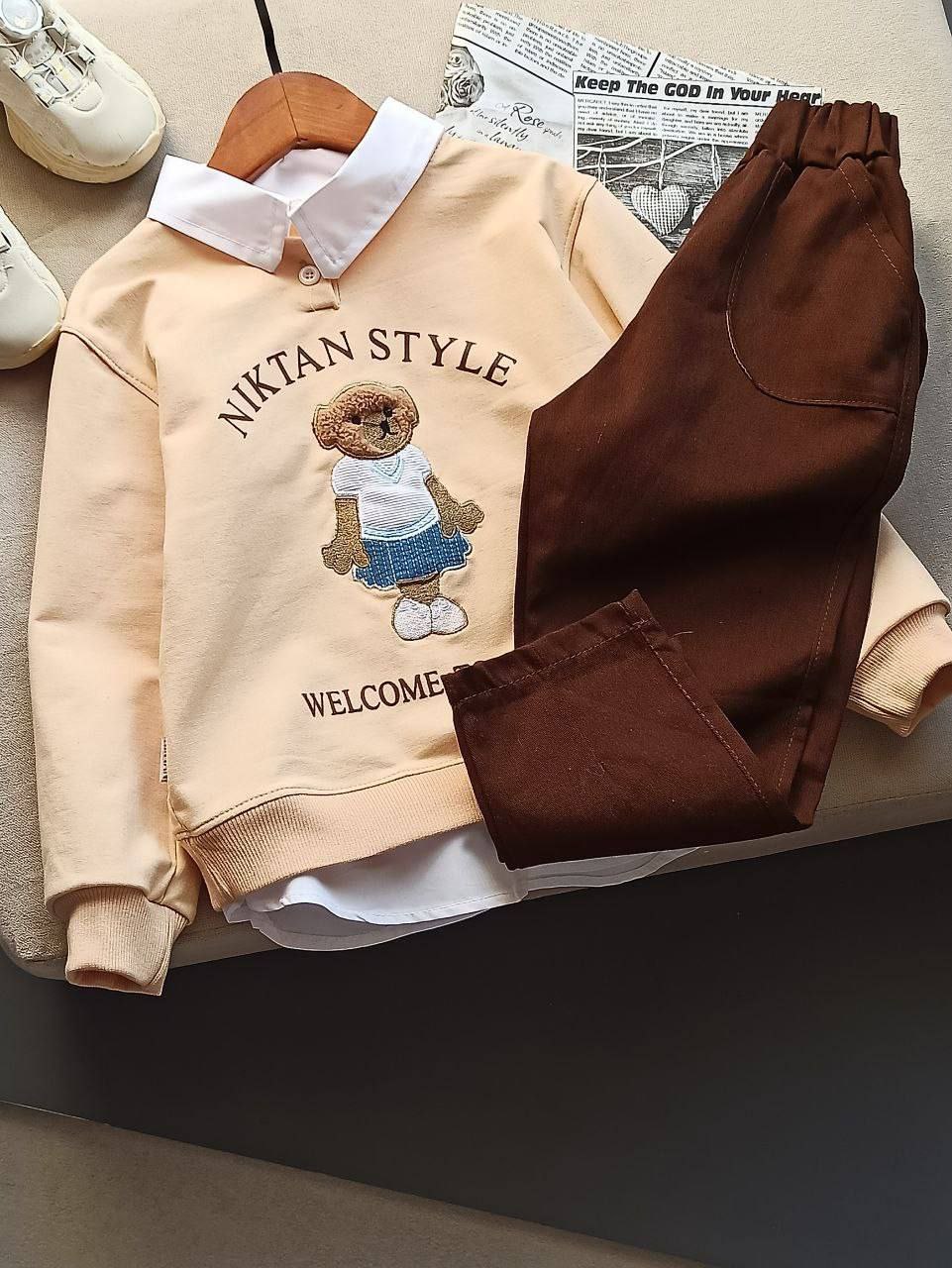 عکس محصول شومیز شلوار تدی - شماره 3