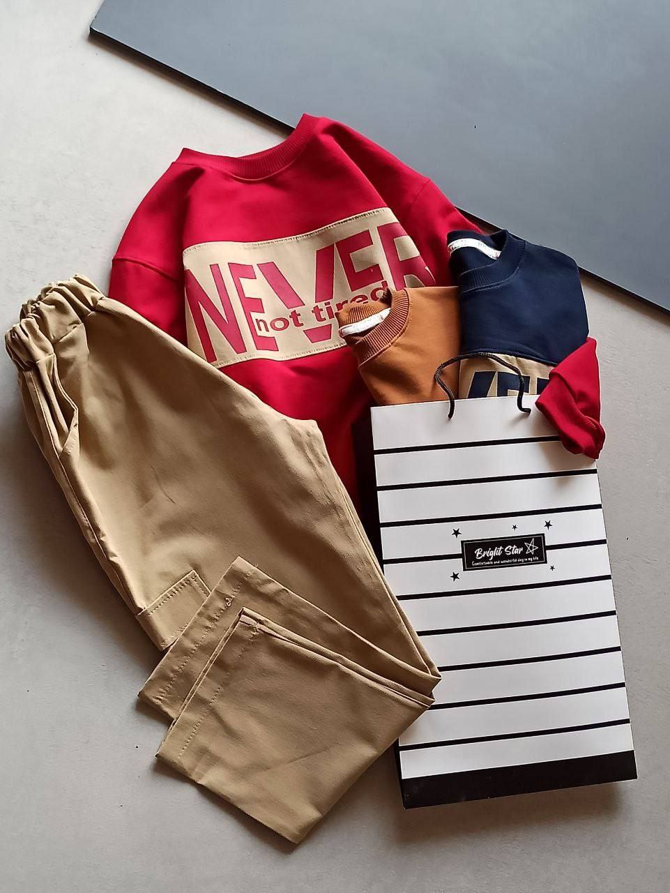 عکس محصول ست بلوز با شلوار کتان never - شماره 3