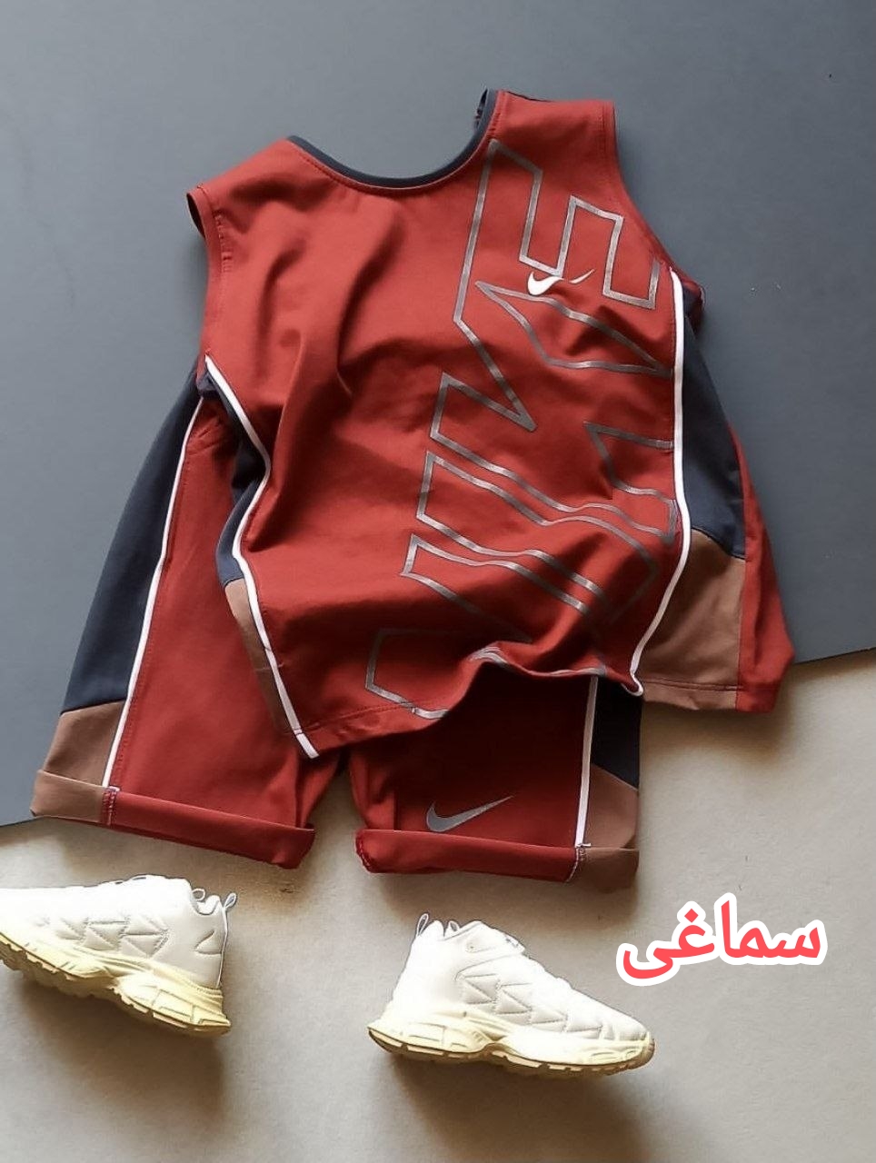 عکس محصول ست تاپ شلوارک نایک جدید - شماره 4