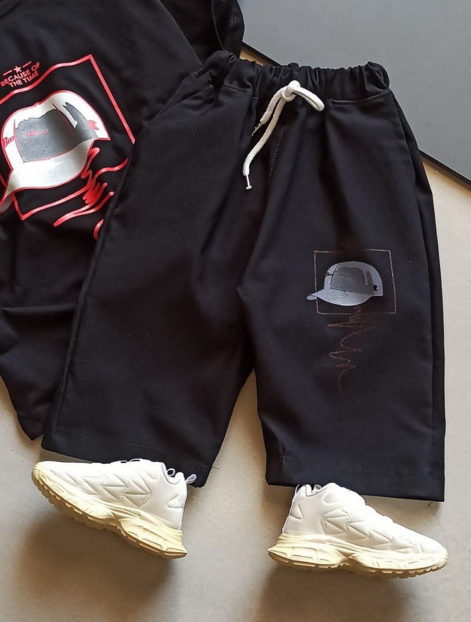 عکس محصول ست تیشرت شلوارک طرح کلاه - شماره 5