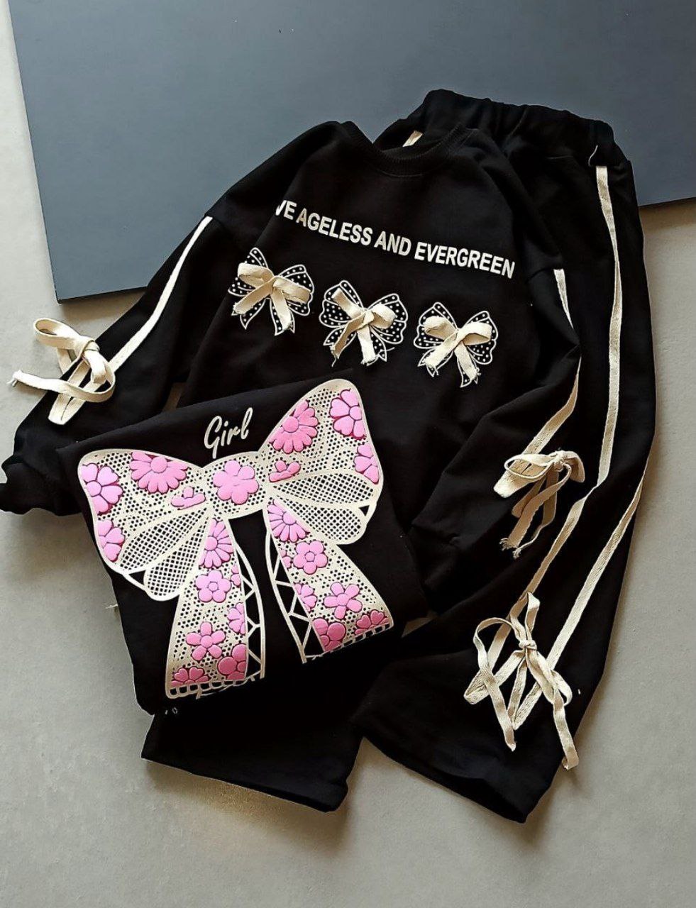 عکس محصول بلوز شلوار پاپیون پفکی - شماره 5